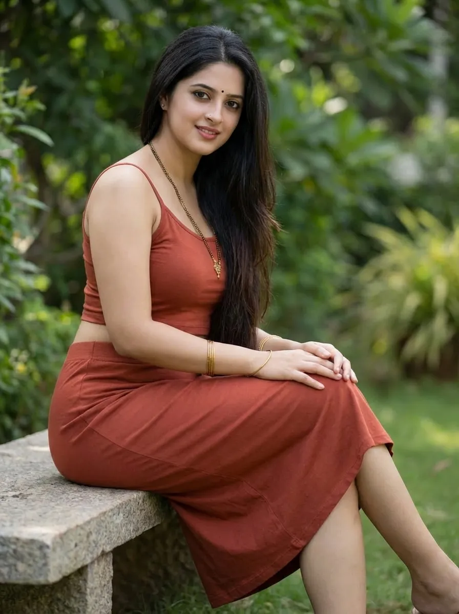 Cami Top with High Waisted Skirt 1