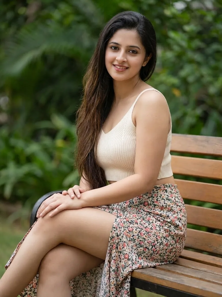 Cami Top with High Waisted Skirt