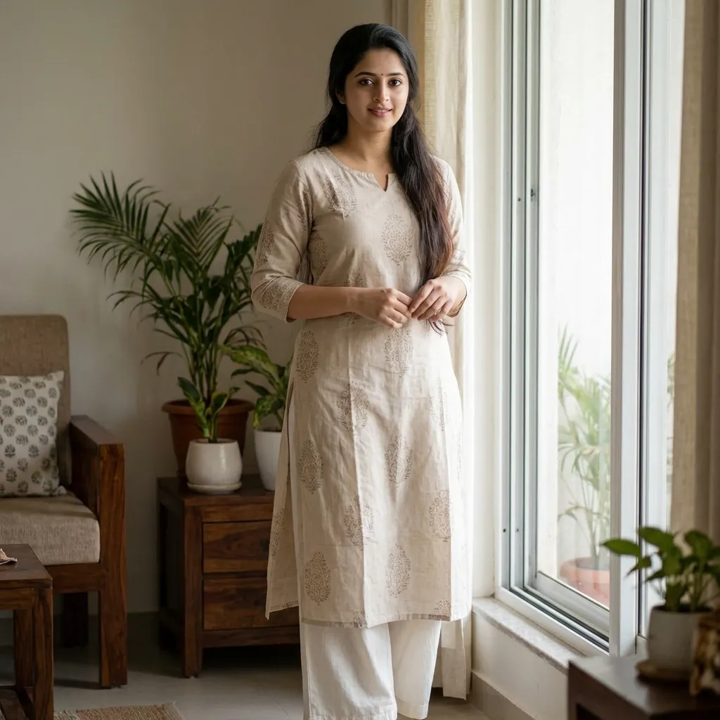 Cotton Kurti Set