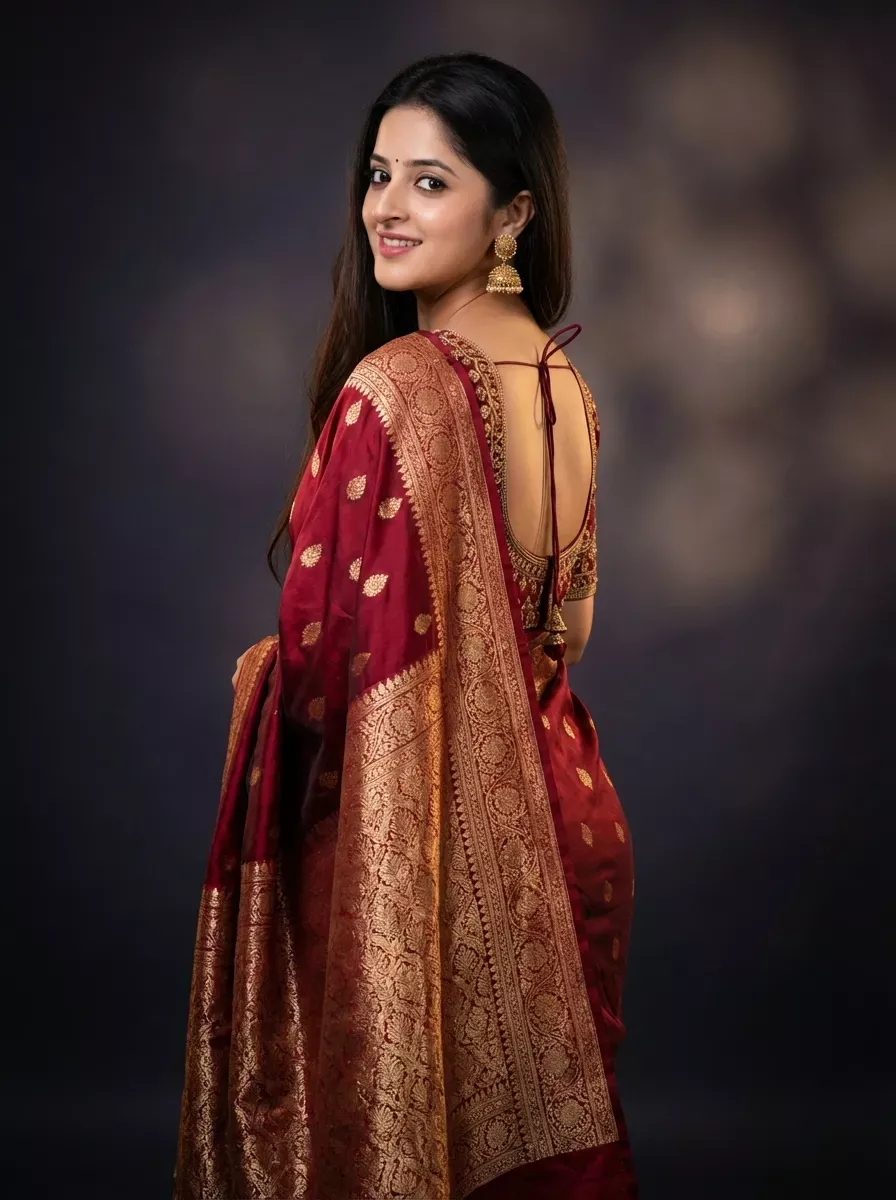 Red Banarasi silk 202604111441