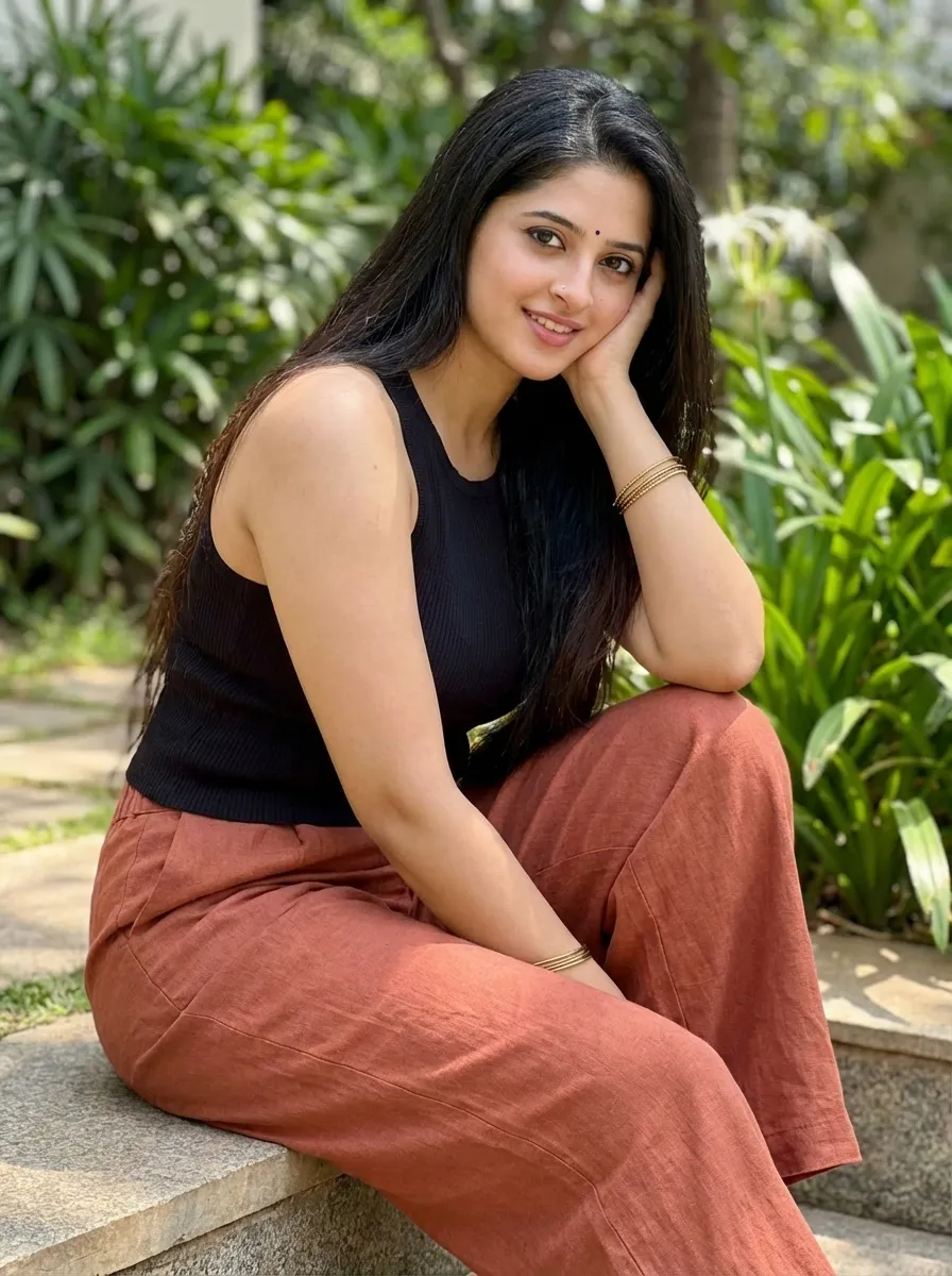 Tank Top with Wide Leg Pants 3